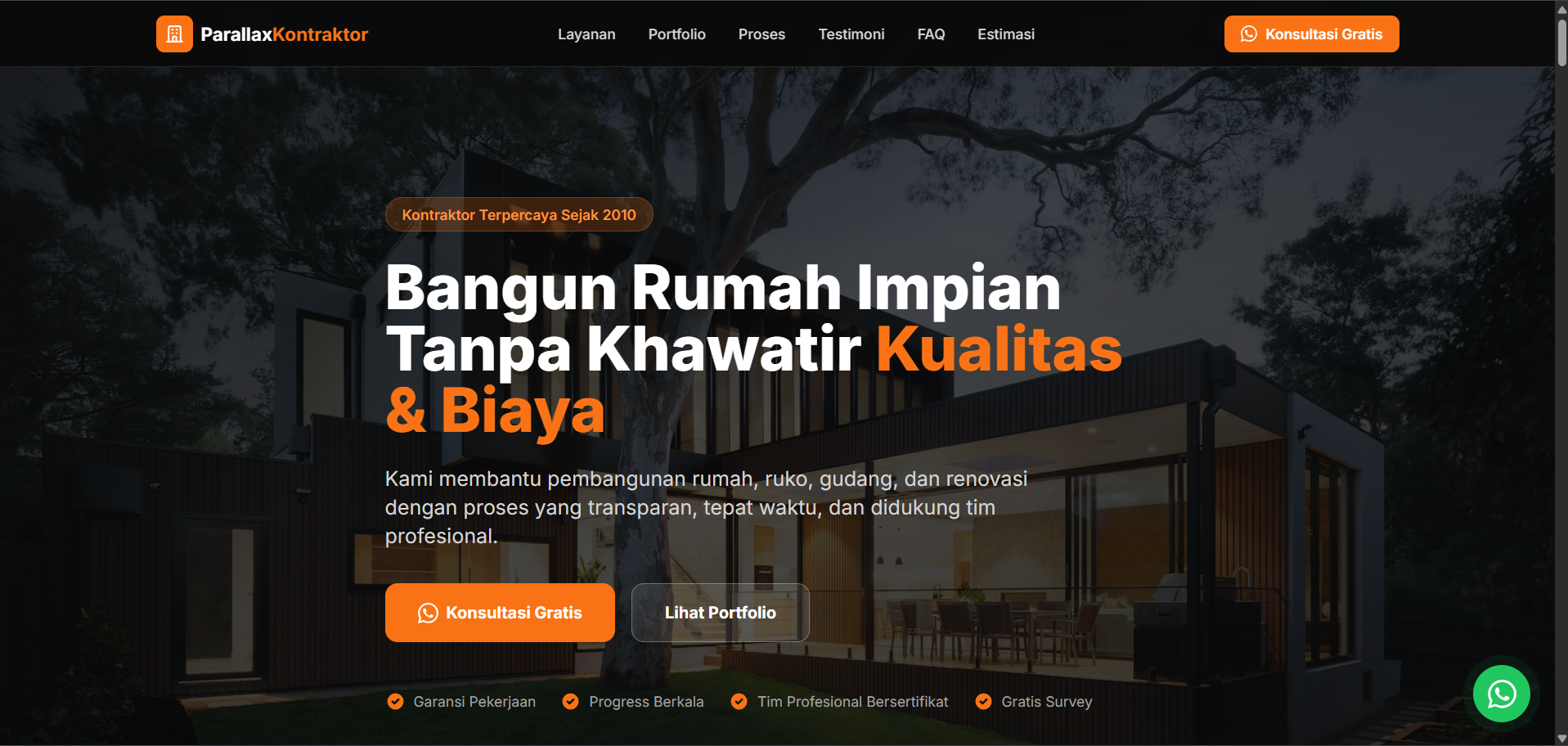 Company Profile for Contractor